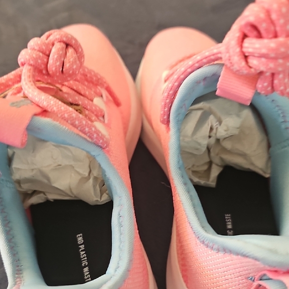 Adidas Kids Cloudfoam Pure 2.0 Pink Sneakers Size 2 - Picture 5 of 7